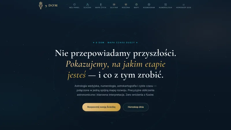 Strona 9 Dom — Mapa Czasu Duszy, astrologia wedyjska